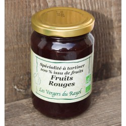 Confiture  aux fruits rouges biologiques