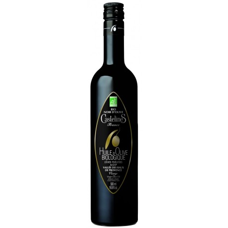 Huile d'olive Castelas fruité noir bio