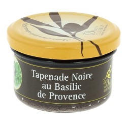 Tapenade d'olive noire au basilic