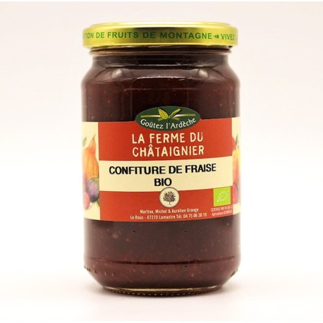 Confiture de fraise biologique
