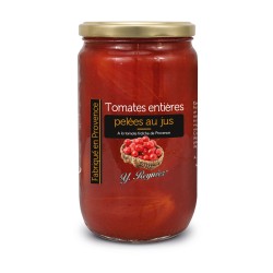Tomates pelées au jus .Conserve Guintrand
